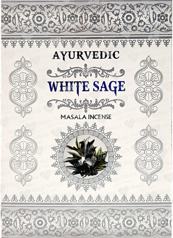 Bețișoare AYURVEDIC White Sage 15g
