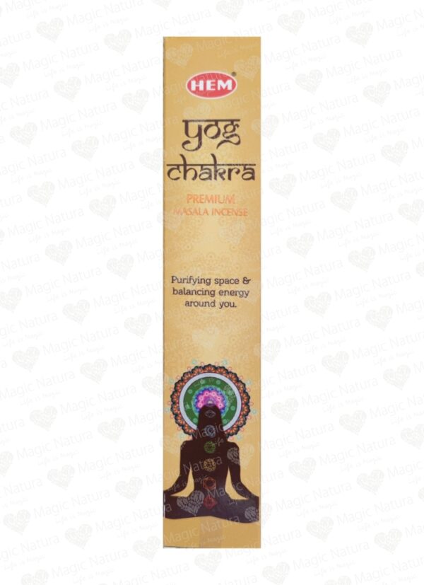 Bețisoare parfumate naturale Yoga Chakra - HEM - 15g